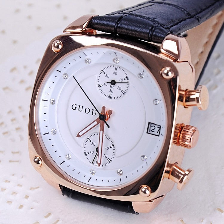 Fashion GUOU Women Calendar Watches Lady's