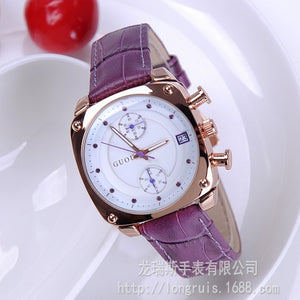 Fashion GUOU Women Calendar Watches Lady's