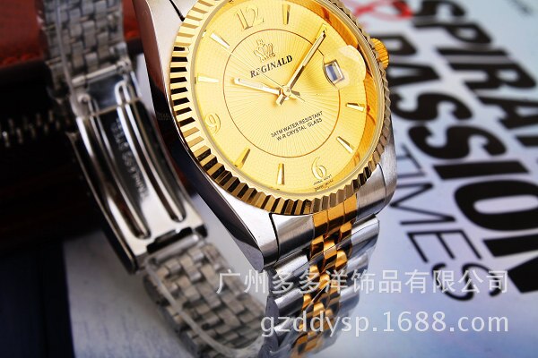 HK Brand Luxury Gold Watch