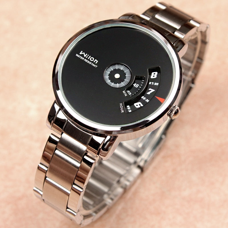 Fashion WILON Personality Brand Quartz Full Stainless Watch