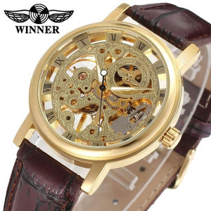 Winner Brand Transparent Luxury Casual Design Watch