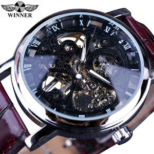 Winner Brand Transparent Luxury Casual Design Watch