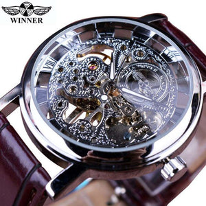 Winner Brand Transparent Luxury Casual Design Watch