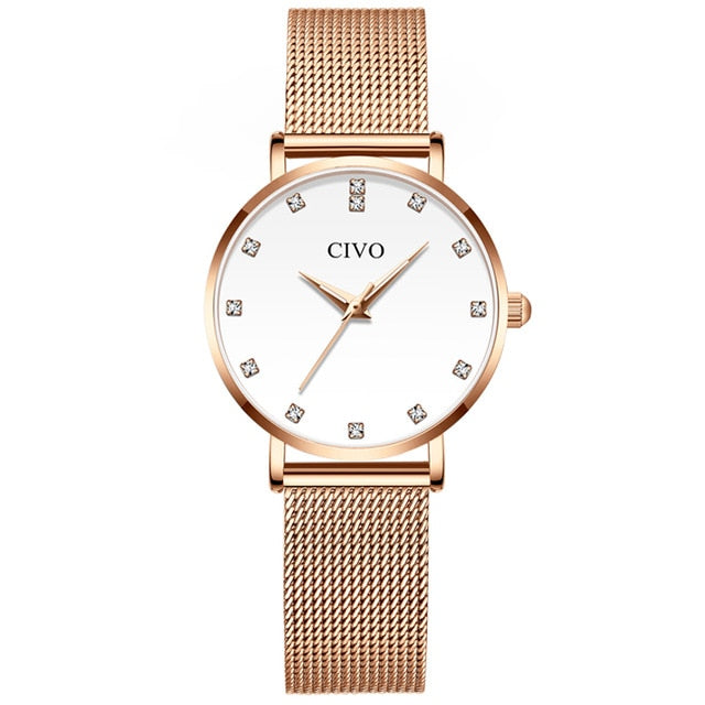 CIVO Luxury Diamond Bracelet Watch