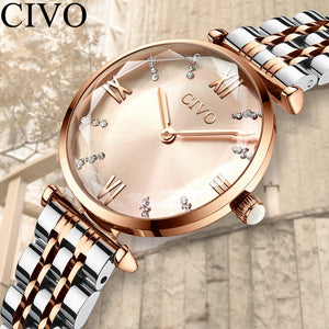 CIVO Fashion Luxury Crystal Watches