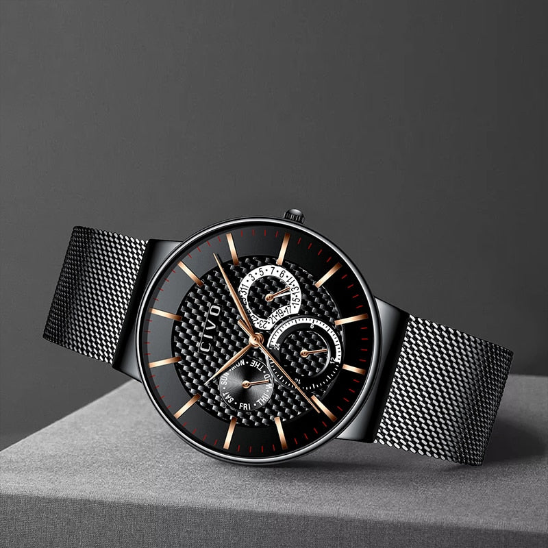 CIVO Fashion Luxury Brand Men'S Watch