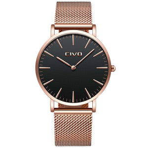 CIVO Top Brand Simple Watch Men Waterproof