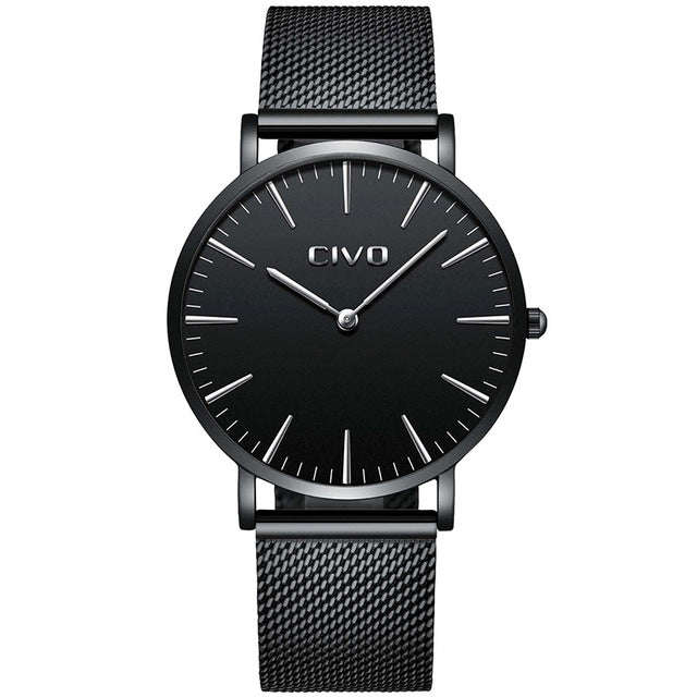 CIVO Top Brand Simple Watch Men Waterproof