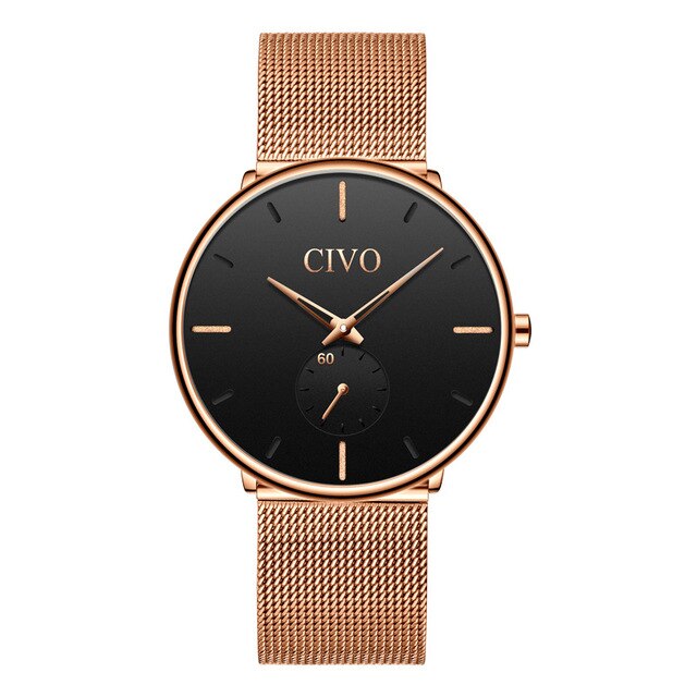 CIVO Simple Watch Mens Fashion Casual Quartz Watches