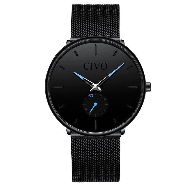 CIVO Simple Watch Mens Fashion Casual Quartz Watches