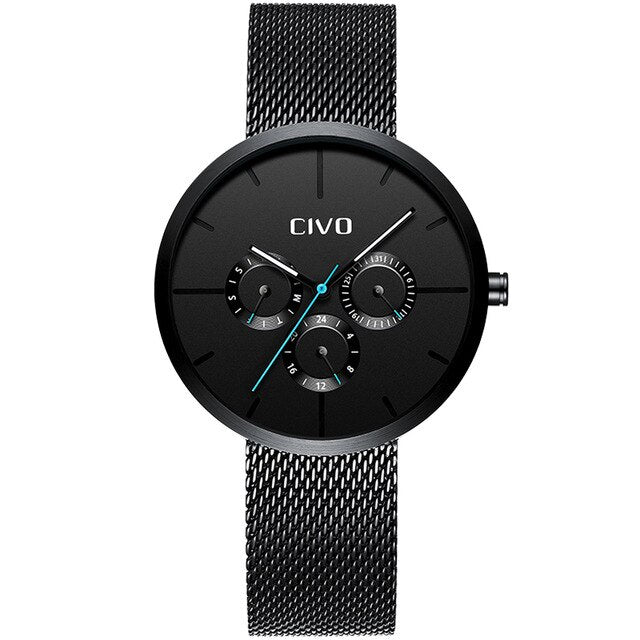 Cıvo  Black Stainless Watch