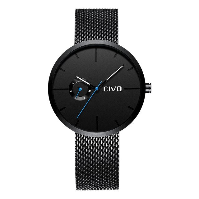 Cıvo  Black Stainless Watch