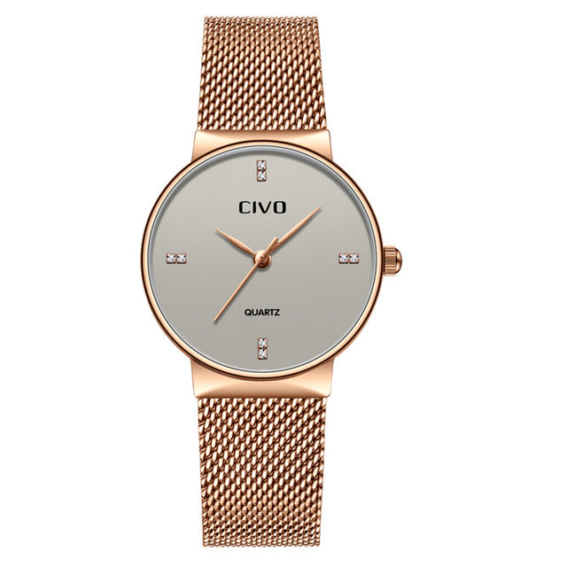 CIVO Women Luxury Elegant Slim Quartz Watches