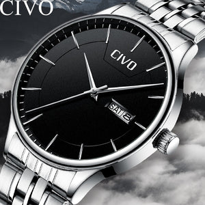 CIVO Simple Men Watches Stainless