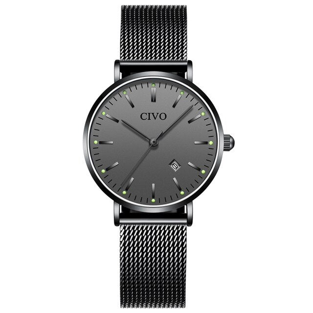 CIVO Fashion Waterproof Luminous Hand Quartz Watches