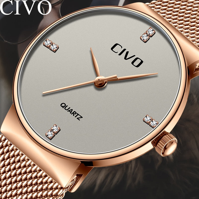 CIVO Montre Femme Simple Casual Watches