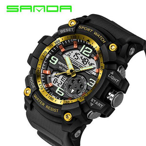 Fashion SANDA Brand Men Sports Watches Military