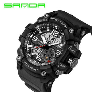 Fashion SANDA Brand Men Sports Watches Military